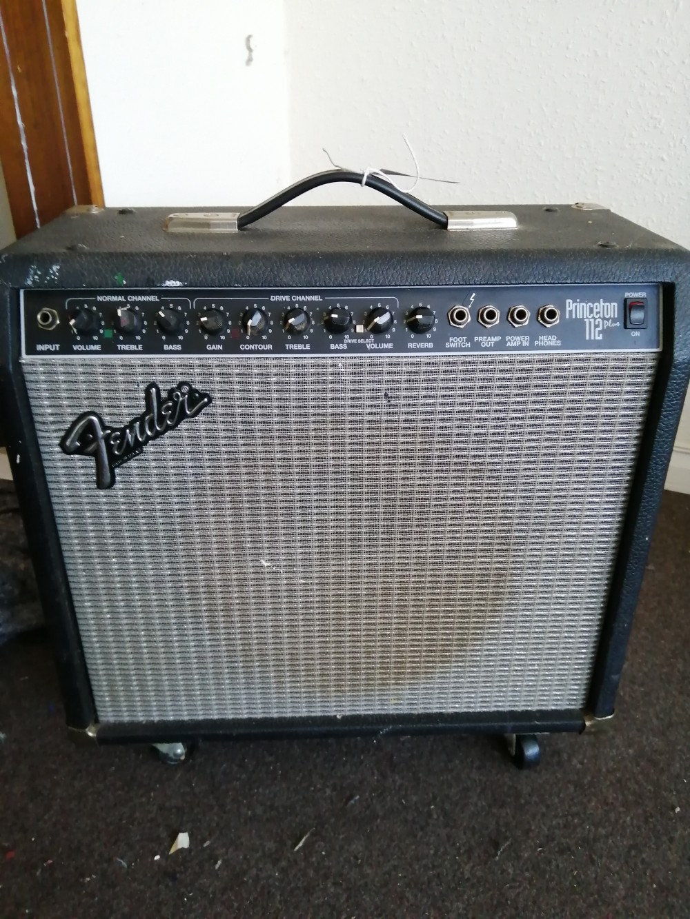 A Fender Princeton 112 Plus guitar amp